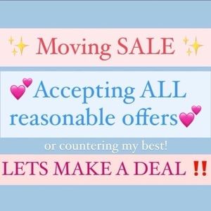 Moving Sale! Bundle & save - open to all offers :)